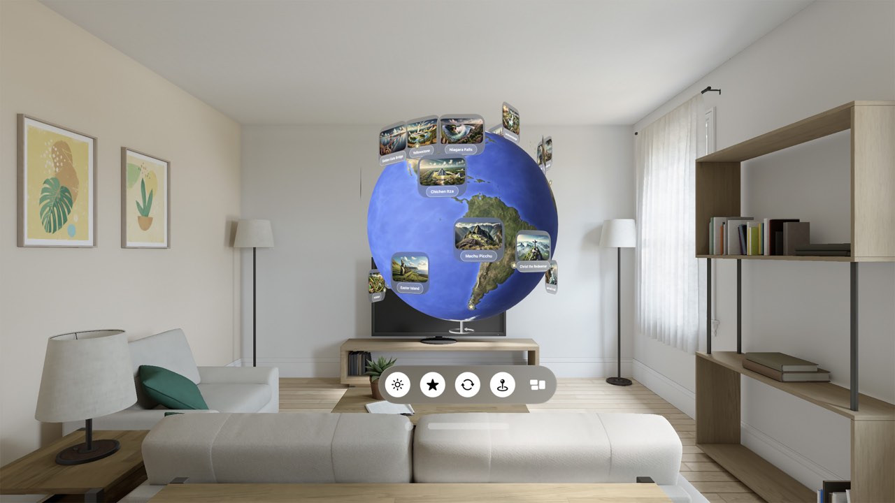 3D globe explorer